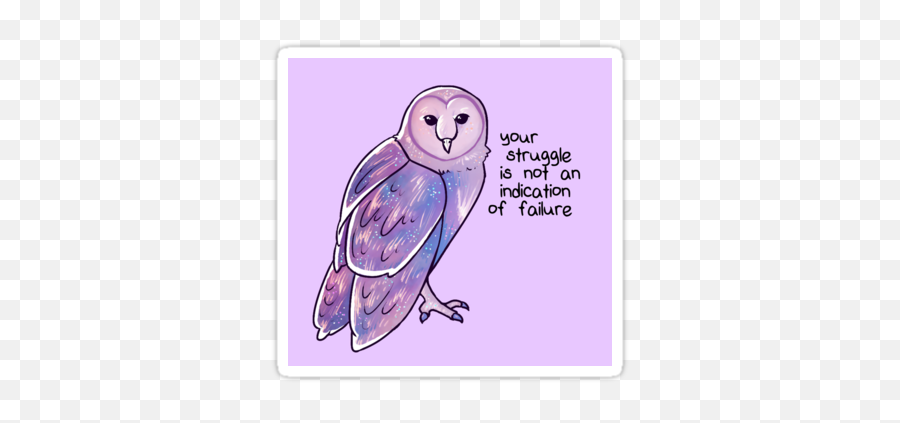 Artwork - Galaxy Owl Sticker Emoji,Animal Emotions Quotes