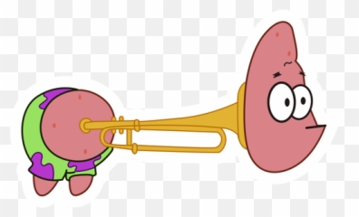 Spongebob Stickers - Patrick Star In An Instrument Emoji,Starstuck Emoticon
