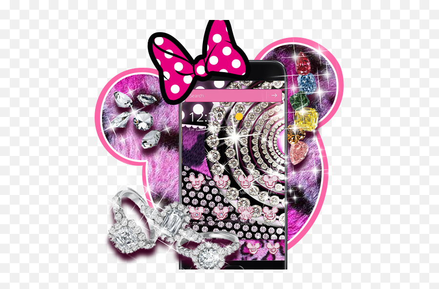 Minny Bling Diamond Purple Leopard Theme Desktop - Apps En Girly Emoji,Fondo Emoticon Leopardo Rosa