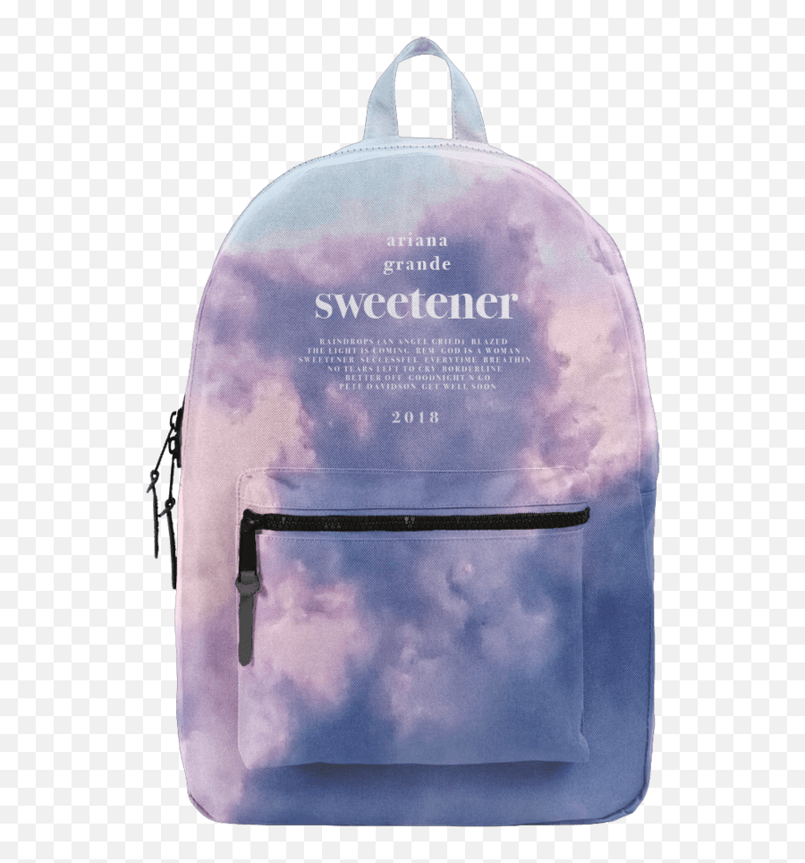 Ariana Grande Sweetener Merchandise - Ariana Grande Sweetener Backpack Emoji,Tie Dye Bookbags With Emojis On It That Comes With A Lunchbox