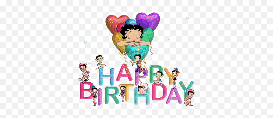Happy Birthday With Betty Boop - Animated Gif Happy Birthday Betty Boop Emoji,Emoticons Animated Gif Happy Birthday Niece
