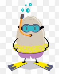 Egg Diver Clipart - Happy Emoji,Snorkel Emoji
