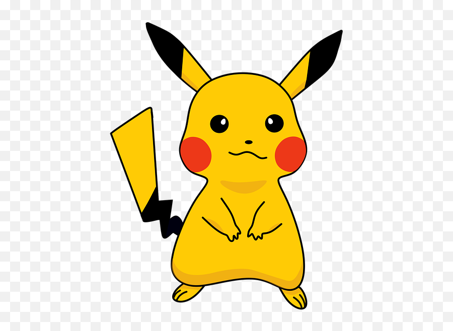Pikachu Cute Pokemon Cartoon Character - Happy Emoji,Pokemon Emotions
