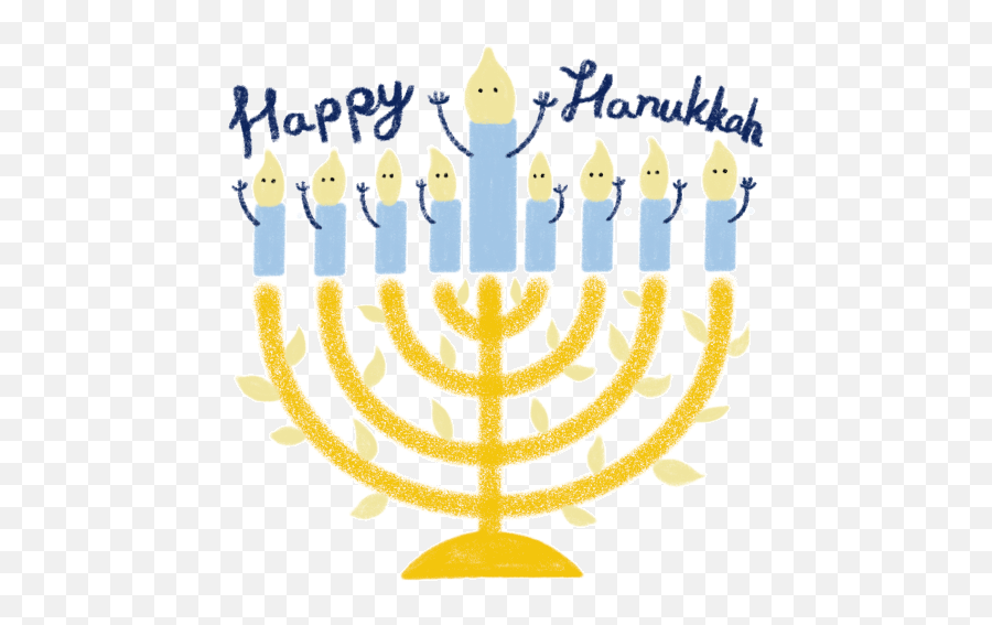 Hanukkah Chanukah Gif - Menorah Emoji,Hanukkah Emoticons For Twitter