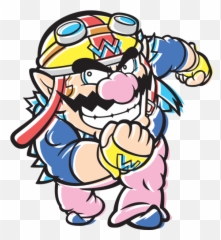 Preferred Wario Outfit - Warioware Touched Wario Emoji,Wario Flexing Emoticon
