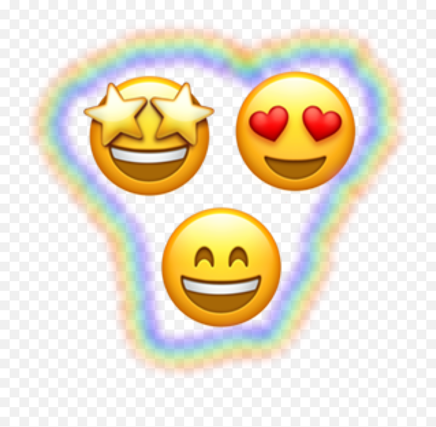 Emoji Rainbow Awesome Sticker - Happy,Awesome Emoji