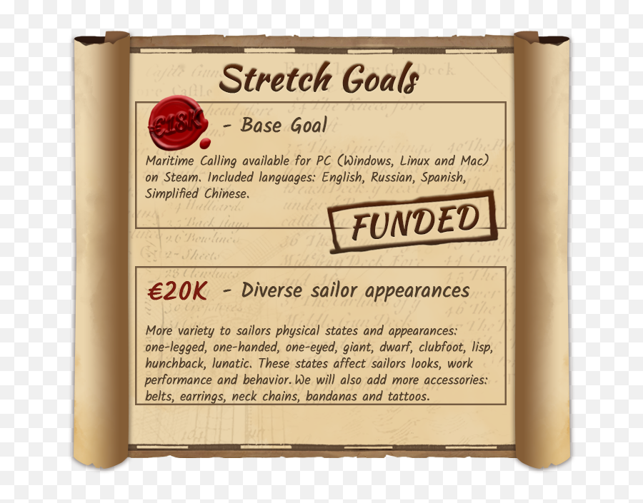 Maritime Calling - Kickstarter Goal Reached Stretch Goals Horizontal Emoji,Rolelcoaster Of Emotions