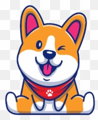 Lovelydogshop - Sit Corgi Cartoon Emoji,Rainbow Emoji Dogs