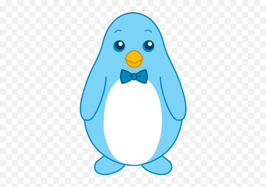 Little Blue Penguin With Bow Tie - Free Clip Art Penguin Penguin Clip Art Blue Emoji,Animal Emotion Faces Clip Art Free