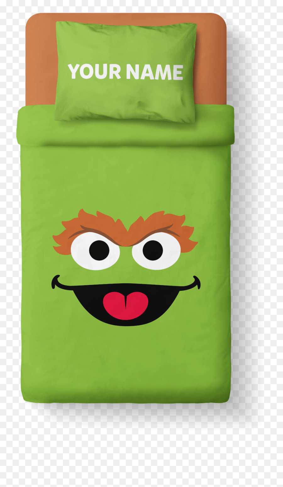 Oscar The Grouch Personalised Bedding Emoji,Oscar The Grouch Emoticon