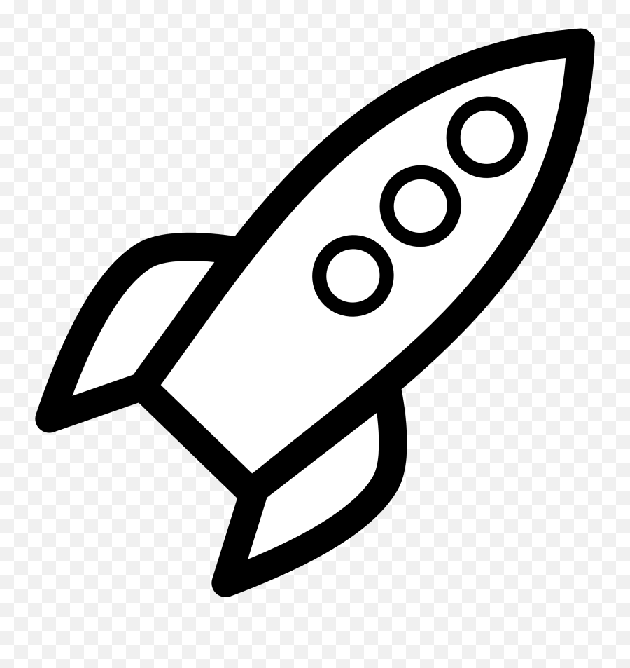 Astronaut Clipart Png - Rocket Clipart Black And White Emoji,Rocketship Emoji