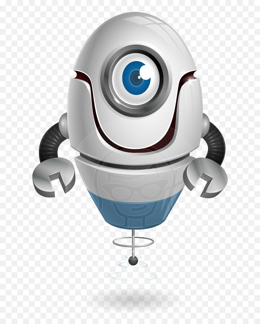 Cartoon Robot With Big Eye Character - 112 Stock Vector Images Graphicmama Emoji,Illustration Emotions Eyes