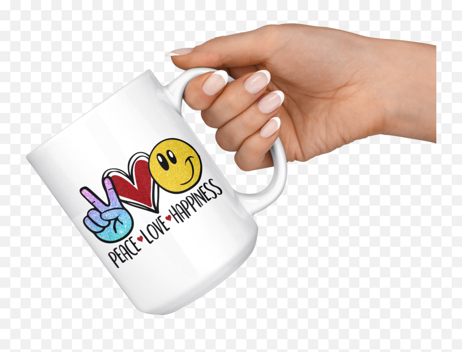 Peace Love Happiness Emoji 11oz Or 15oz Coffee Mug,Emoji Birthday Planners