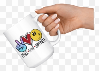 Peace Love Happiness Emoji 11oz Or 15oz Coffee Mug,Emoji Birthday Planners