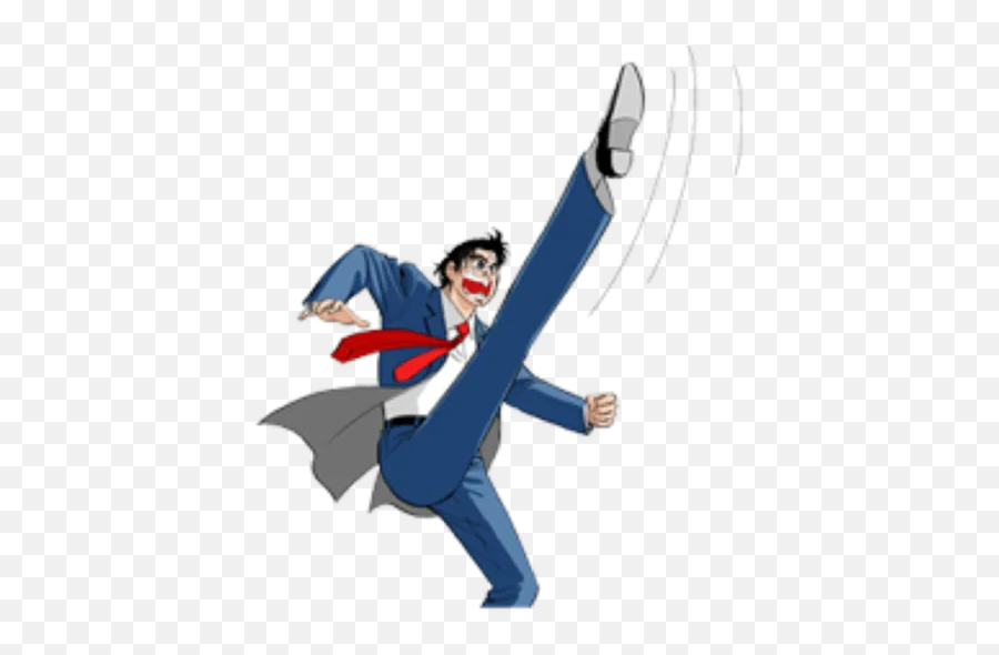 Salaryman Kintaro By Fk - Sticker Maker For Whatsapp Emoji,Kick Animated Emoticon