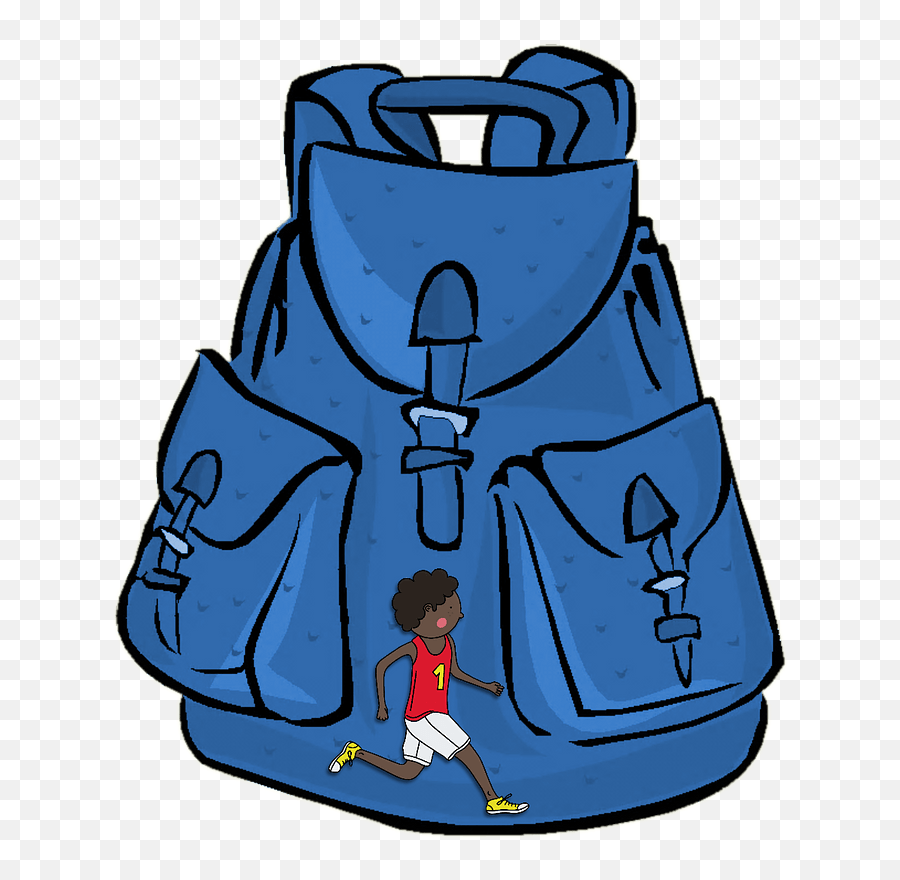 Blue Sports Backpack Clipart Free Download Transparent Png - Hiking Equipment Emoji,Emoticon Backpack