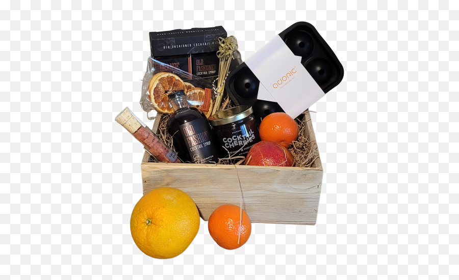 Large Old Fashioned Gift Crate Just Add Booze Local Products Emoji,Sugar Cube Emoji