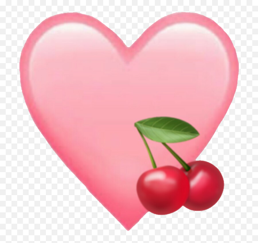 Cherry Hearts Heartemoji Cherrys - Black Cherry,Cherry Emoji
