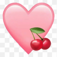 Cherry Hearts Heartemoji Cherrys - Black Cherry,Cherry Emoji
