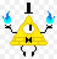 Pixel Art Gallery - Bill Cipher Pixel Png Emoji,Bill Cipher Emoji