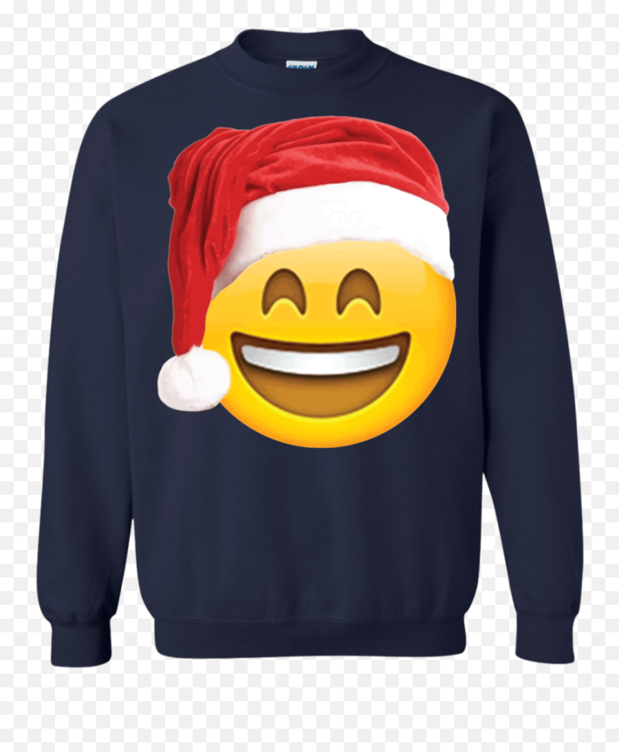 Emoji Christmas Shirt Smiley Face Santa - Chicago Bears T Shirt Funny,Santa Emoji