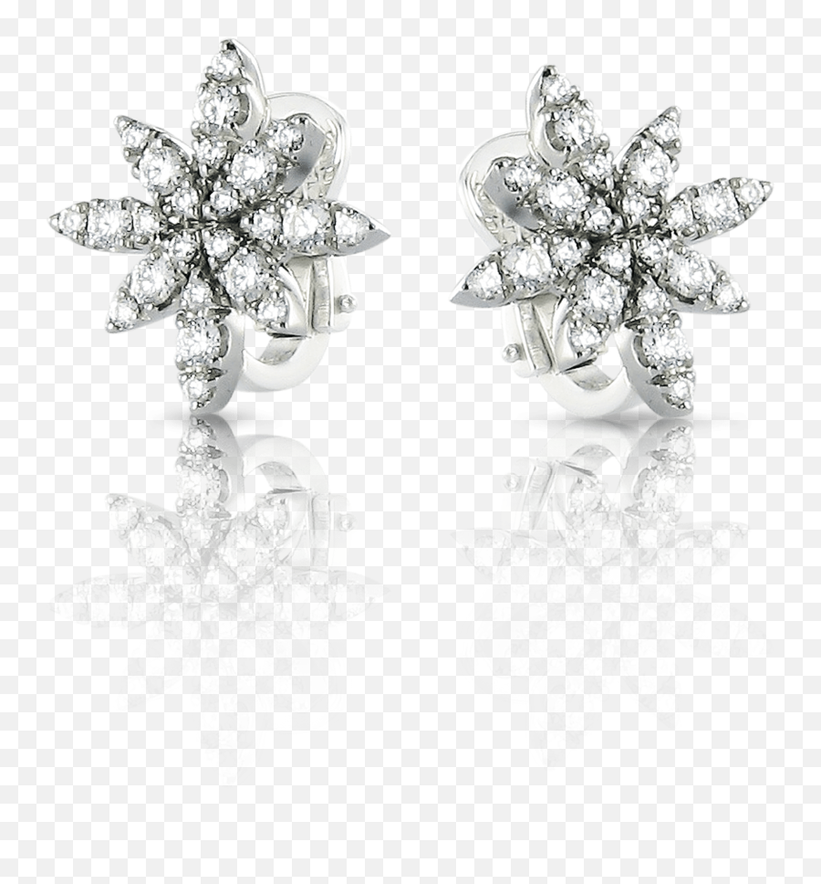 18k White Gold Ghirlanda Classics Earrings With Diamonds - Solid Emoji,Poetry On Emotions