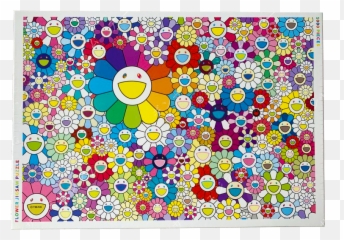 Murakami Flower - Murakami Puzzle Emoji,Flower Emoji Pillow