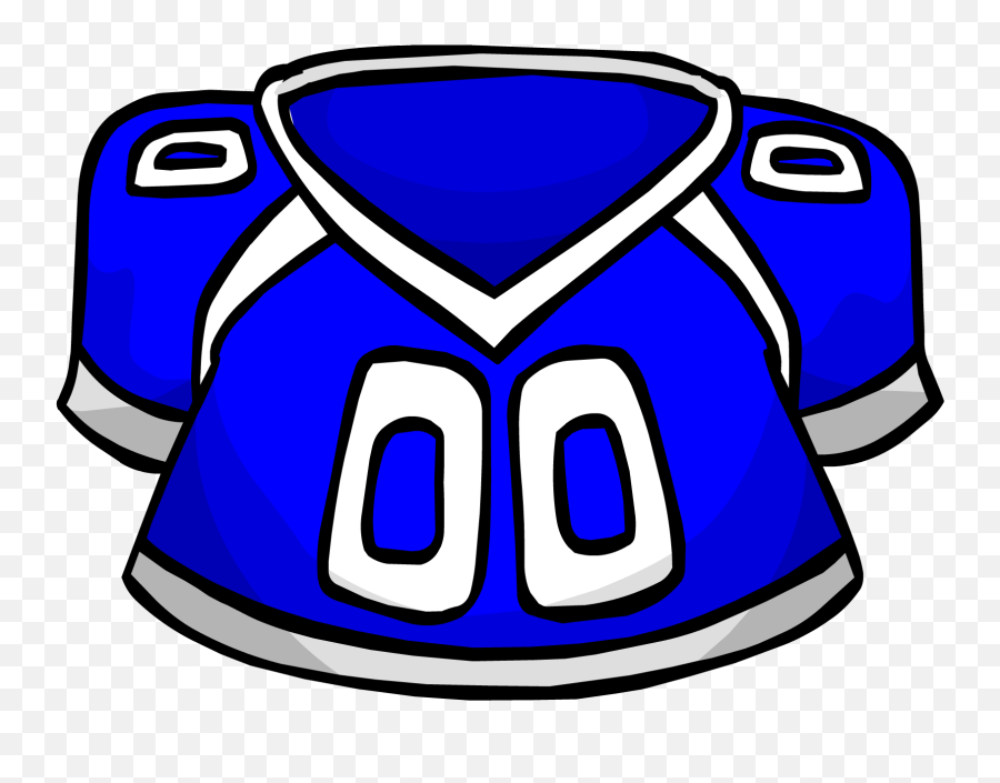 Blue Football Jersey Club Penguin Wiki Fandom - Transparent Football Jersey Clip Art Emoji,Football Team Emojis