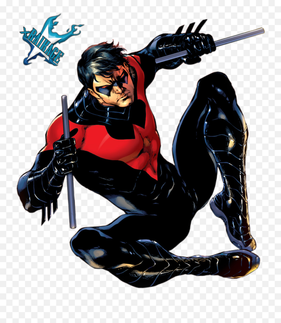 Nightwing Arkham City Png Download - Nightwing All Suits Emoji,Arkham City Background Emoticon