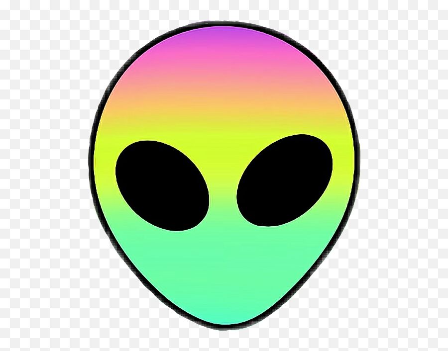 Alien Extraterrestre Rosado Verde Sticker By Manu - Sticker Alien Emoji,Extraterrestre Emoji
