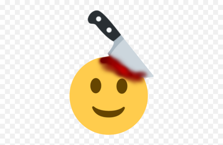 Smile Emoji With Knife,Oops Emoji