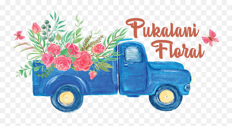 Pukalani Floral Maui Florist Maui Flower Delivery - Watercolor Truck Emoji,Emoticon Flowers On Facebook