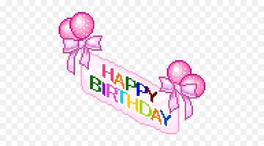 Scratch - Imagine Program Share Happy Birthday Pixel Gif Emoji,Moving Birthday Emojis