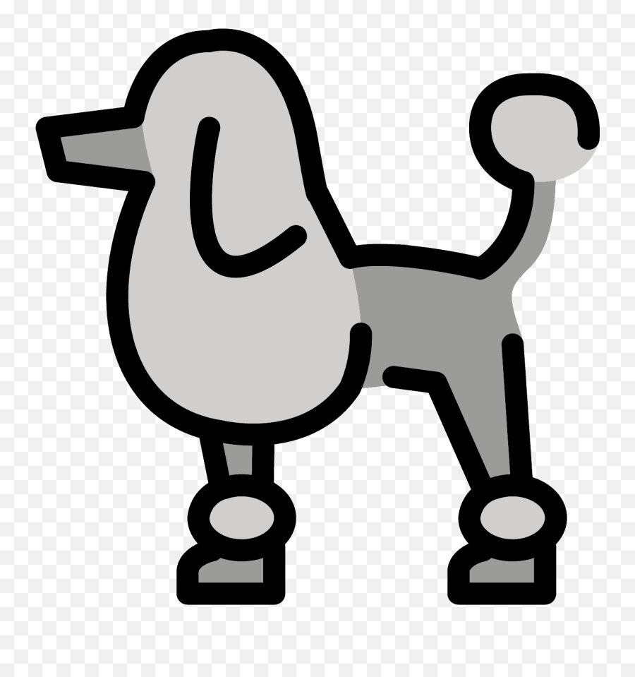 Poodle Emoji Clipart - Emoji,Dog Emojis Poodle