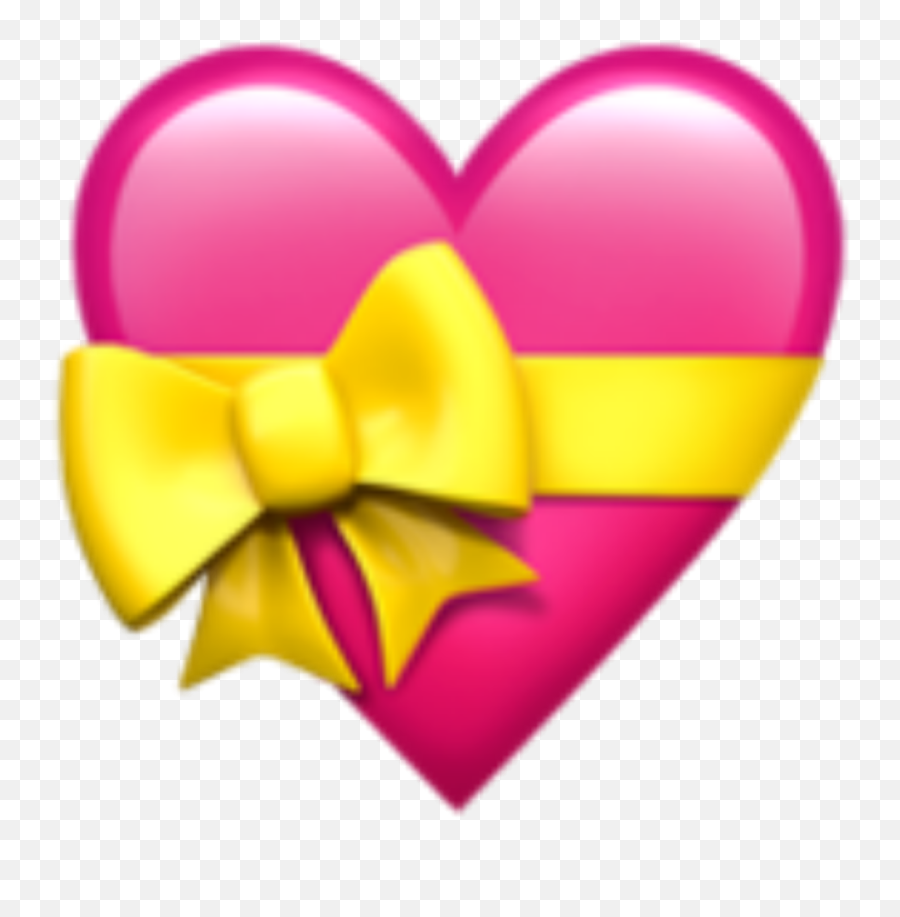 Corazon Pink Rosado Emojis Sticker By Melizabethhf - Heart Ribbon Emoji Png,Emojis Rojos