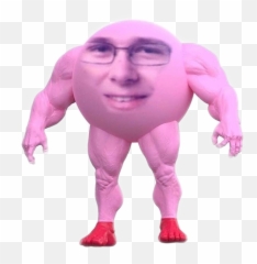 The Most Edited - Muscular Kirby Emoji,Emoticon Mamado