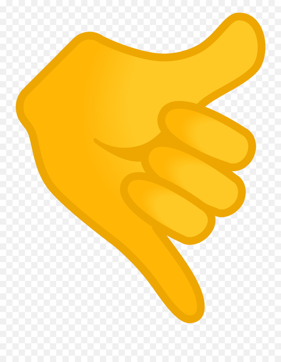 Mentahan Emoji Tangan - Emoji Hang Loose Png,Emoticon Tangan Menunjuk Kebawah