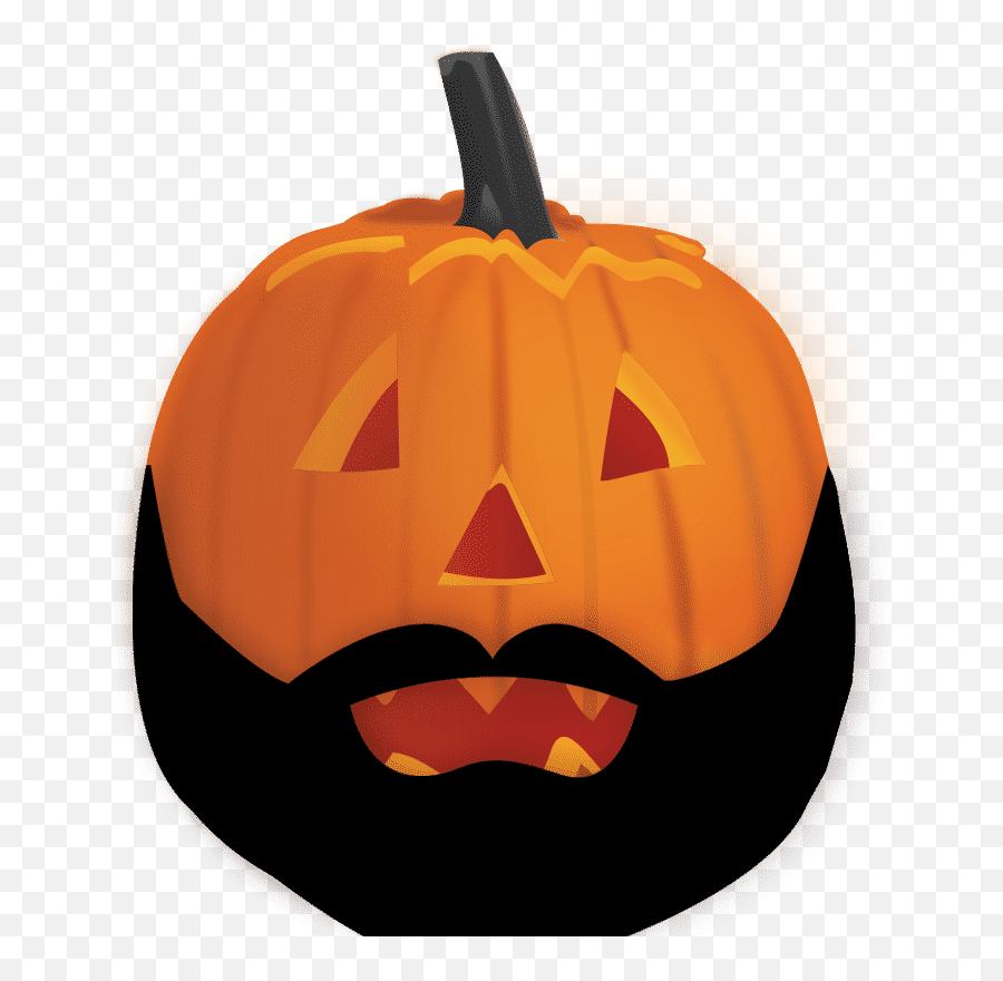 Fall Beard Ideas Beardilizer - Pumpkin Free Clipart Emoji,Simple Pumpkin Ideas Emojis