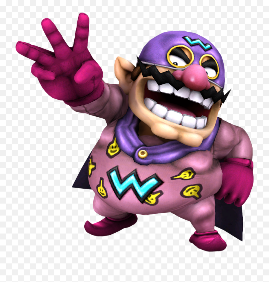 Wario - Transparent Wario Man Emoji,Wario Flexing Emoticon