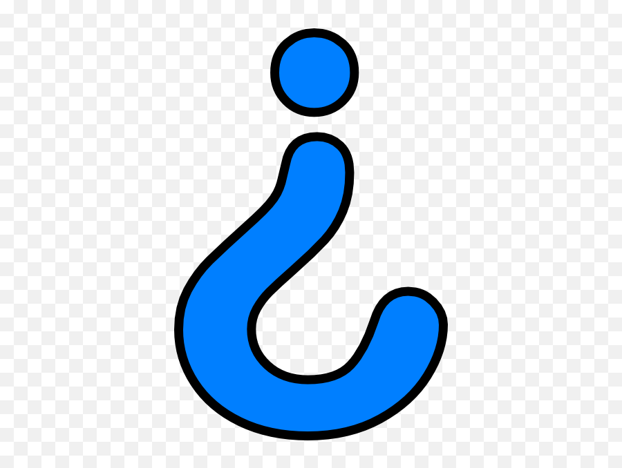 Blue Upside Down Question Mark Clipart - Big Upside Down Question Mark Emoji,Upside Down Emojis