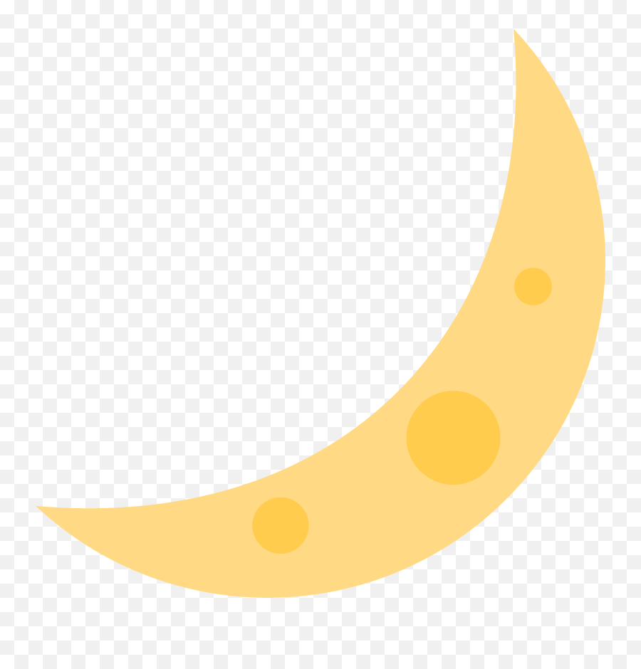 Crescent Moon Emoji Clipart Free Download Transparent Png - Crescent Moon Emoji Discord,Yellow Moon Emoji