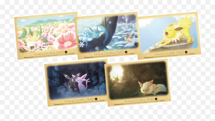 Pokémon Center Eevee Dolls Campaign Pokeshopper - Eievui And Colorful Friends Emoji,Eevee Emotions List