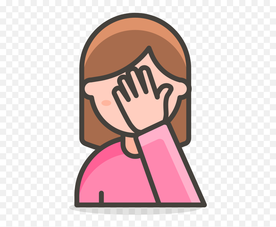 File245 - Womanfacepalming2svg Wikimedia Commons Office Worker Icon Png Emoji,Facepalm Emoji Png