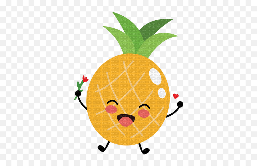 Pineapple Fruit Face Emoji Pineapple Summer Food - Happy,Emojis Frutas