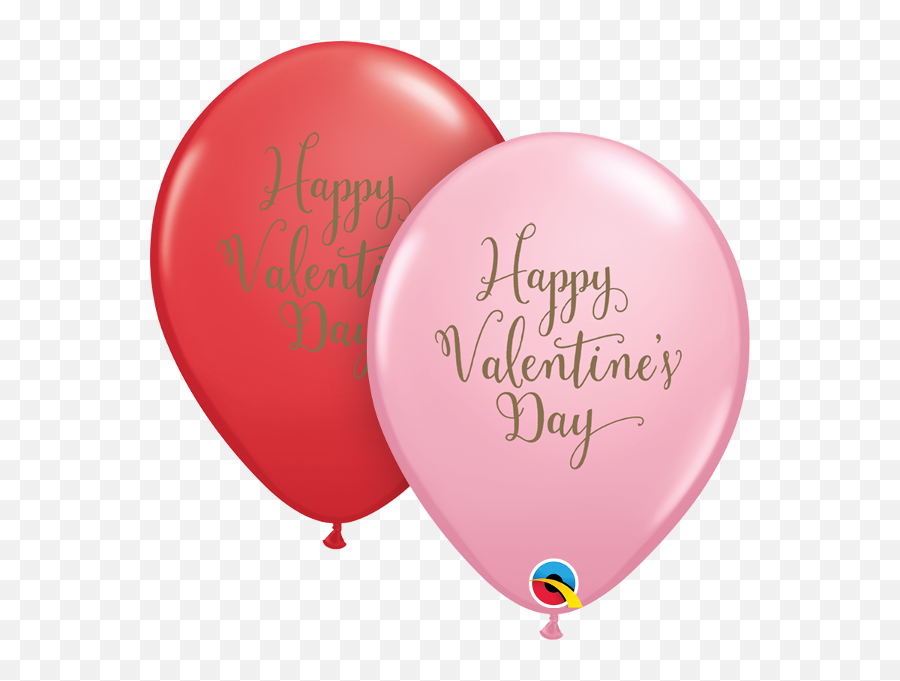 25 X 11 Qualatex Latex Balloons - Happy Valentineu0027s Day Qualatex Valentine Latex Balloons Emoji,Happy Valentines Day Emoji