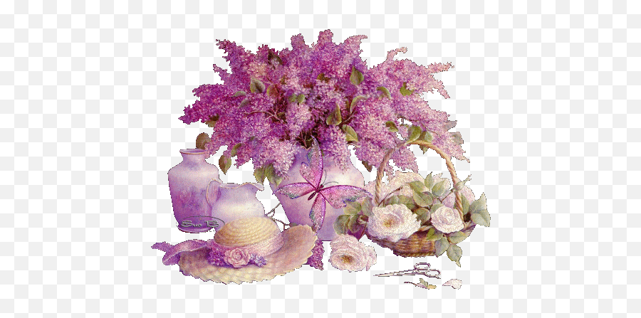 Beautiful Fresh Cut Lilacs Pictures Photos And Images For - Beautiful Violet Flowers Gif Emoji,Facebook Cut & Paste Birthday Emoticons 2015