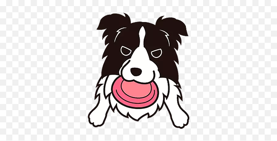 Border Collie - Stickers For Whatsapp Emoji,Cute Boarders With Emojis