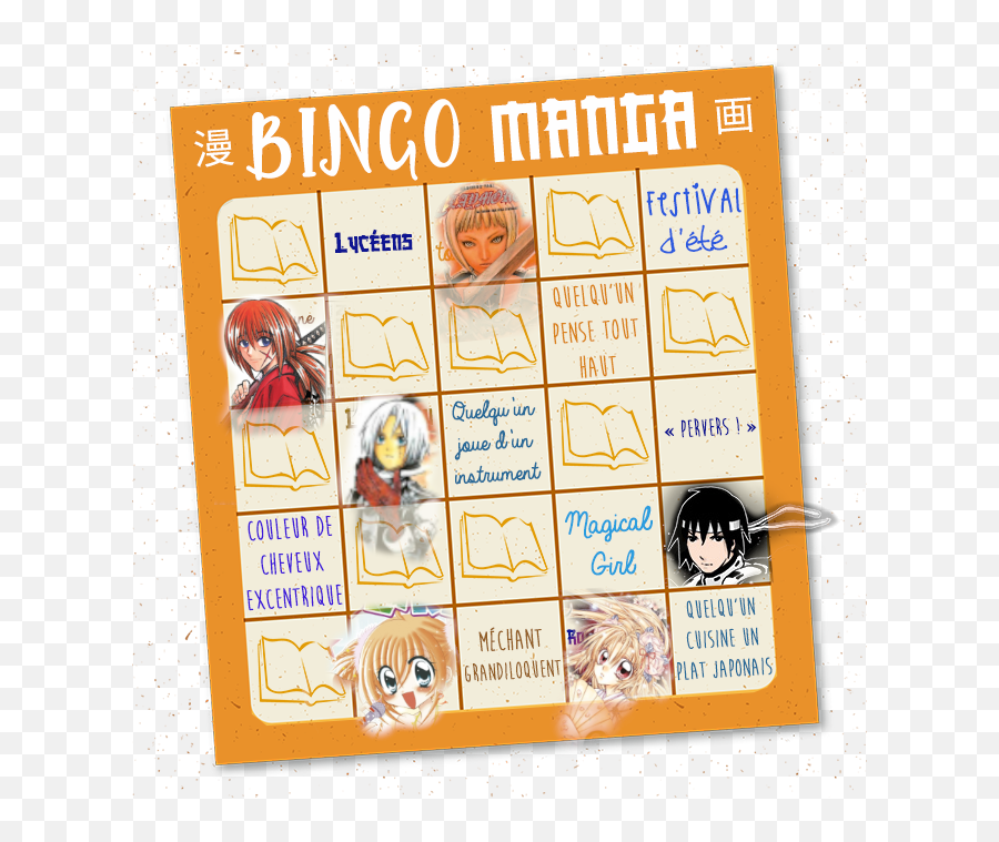 Challenge Bingo Manga - Forum Littéraire De Booknode Emoji,Quelles Emotions Vous Animes Du Fait D