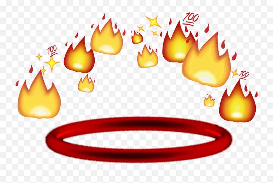 Fotoedit Emoji Emojiiphone Sticker - Fire Crown Png,100 Emojis