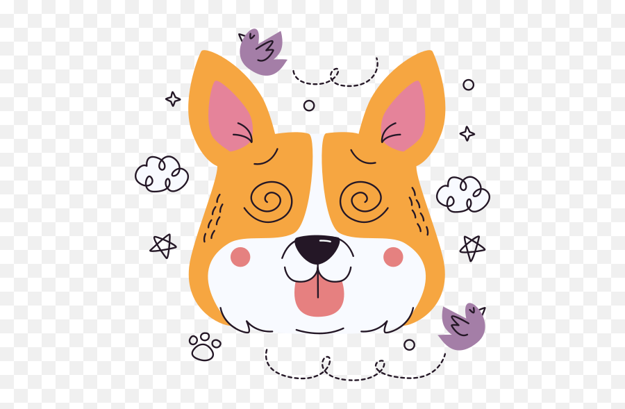 Dizzy Stickers - Free Animals Stickers Emoji,Tiger Writer Dog Emoticon